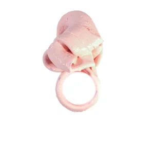 Ribbon Ring - Matt Pastel Pink 2