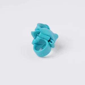 Ribbon Ring - Matt Turquoise 2