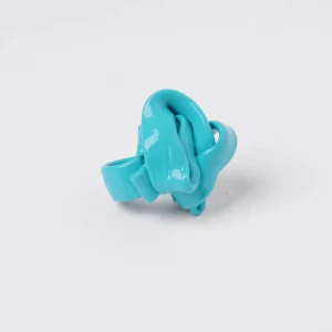 Ribbon Ring - Matt Turquoise 2