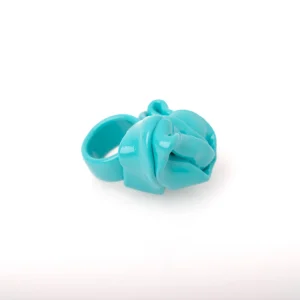 Ribbon Ring - Matt Turquoise
