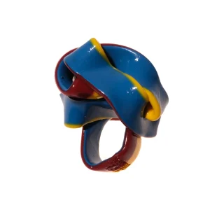 Ribbon Ring Extra Colour - Matt Blue, Red And Yellow 2