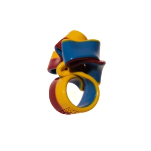 Ribbon Ring Extra Colour - Matt Blue, Red And Yellow