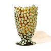 Rock Vase - Clear Amber, Mint
