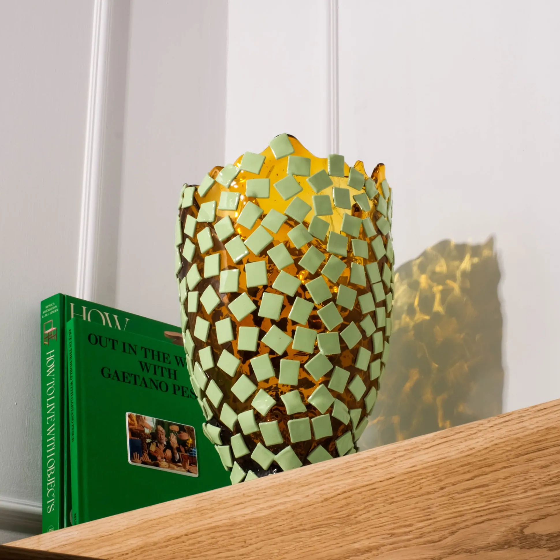 rock_vase__clear_amber_mi_10.webp Rock Vase - Clear Amber, Mint