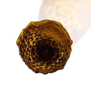Rock Vase - Clear Amber, Mint