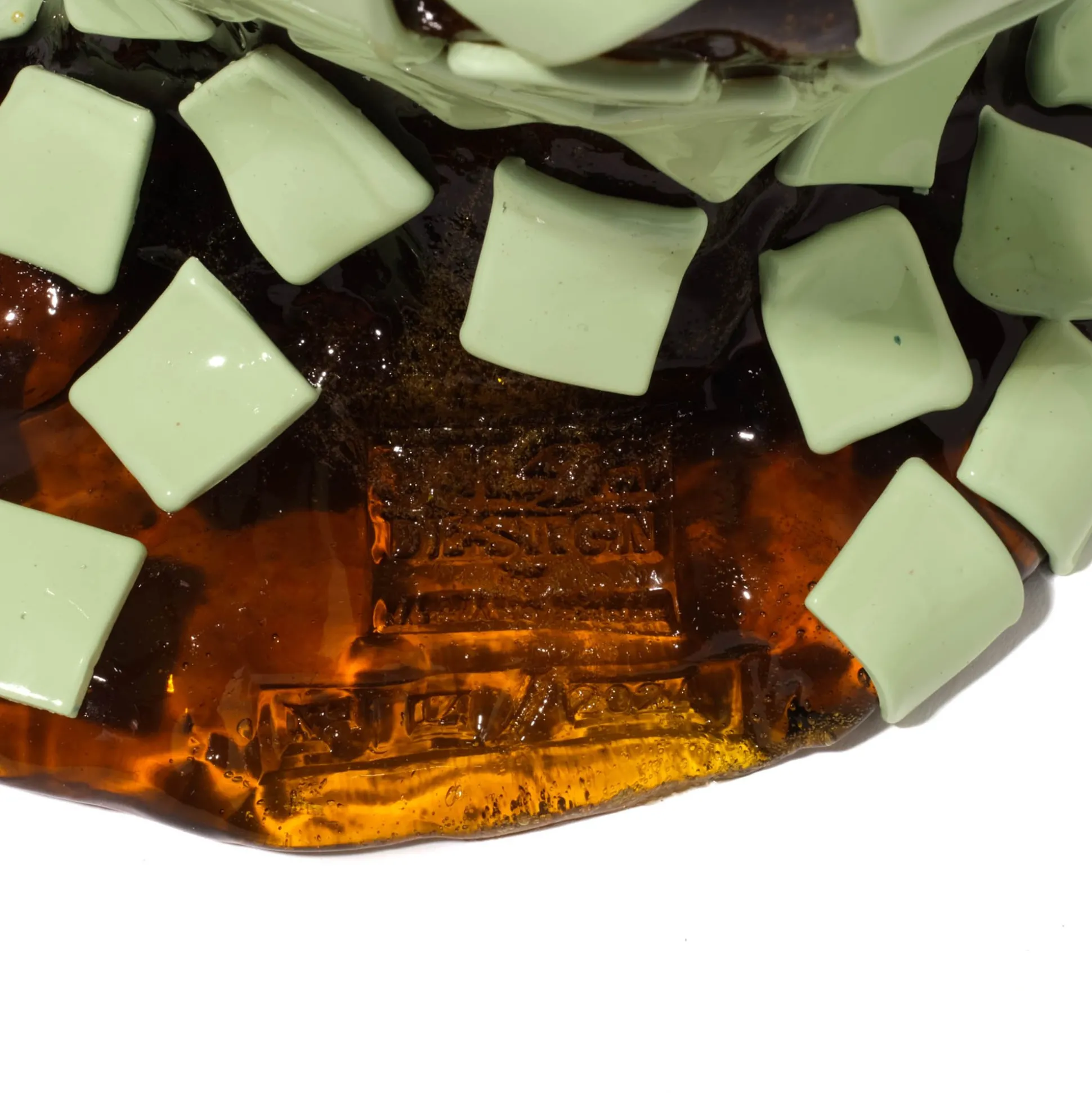 rock_vase__clear_amber_mi_7.webp Rock Vase - Clear Amber, Mint
