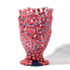 Rock Vase - Clear Light Blue And Matt Sorbet