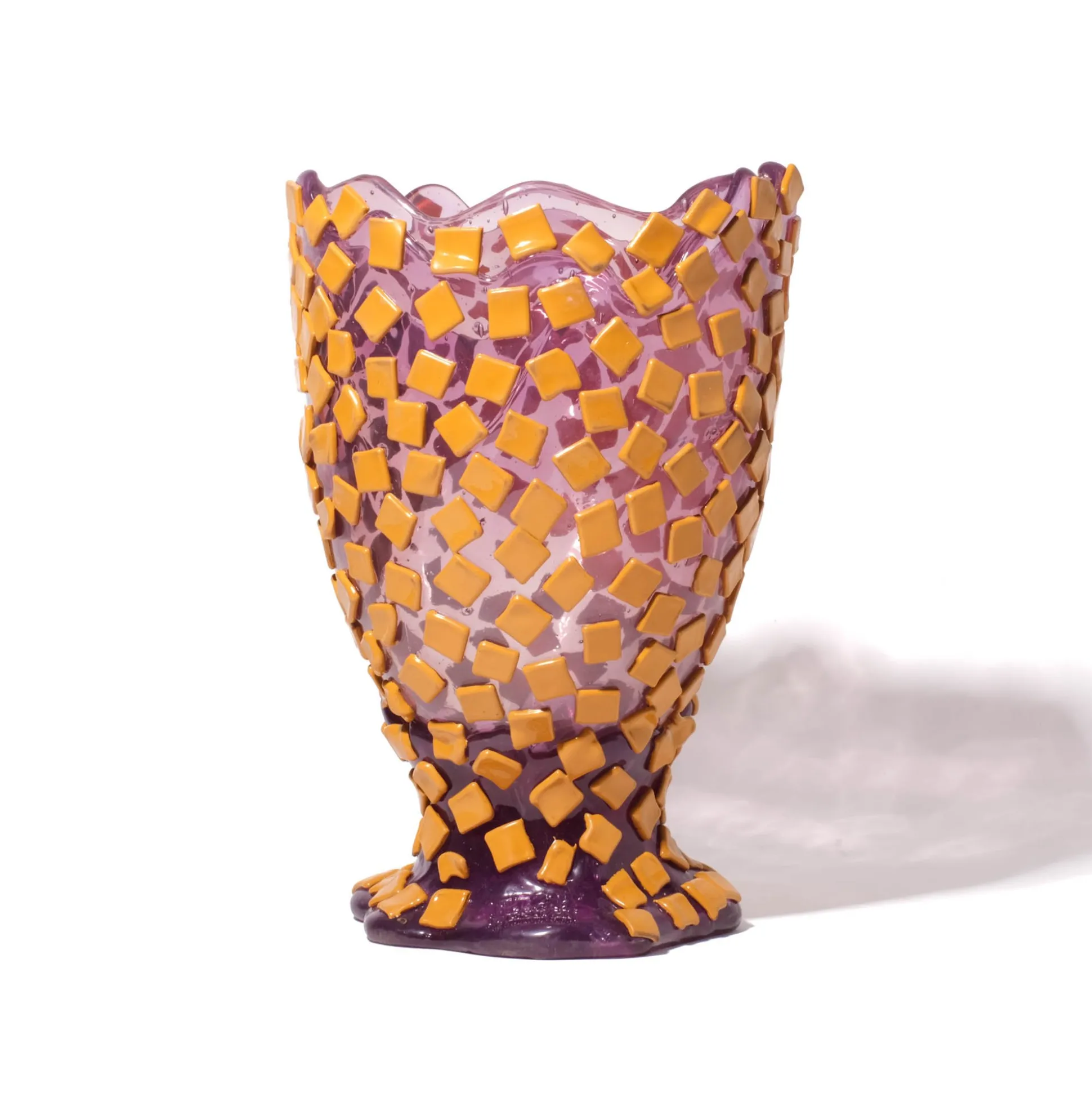 rock_vase__clear_lilac_an_0.webp Rock Vase - Clear Lilac And Matt Ochre