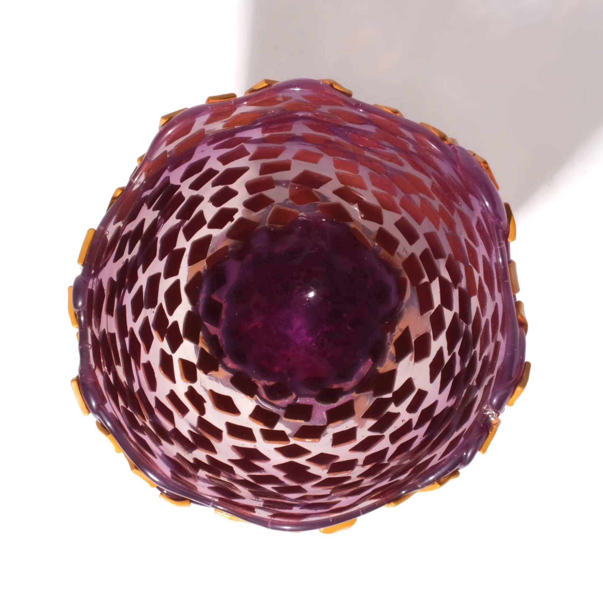 rock_vase__clear_lilac_an_3.webp Rock Vase - Clear Lilac And Matt Ochre