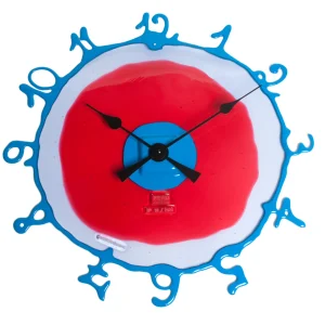Round The Clock - Dark Ruby, Clear Lilac And Matt Light Blue