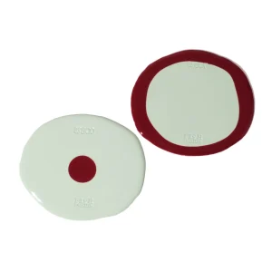 Set of 2 Table-Mates Small - Matt Aqua And Matt Cherry