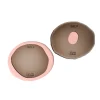 Set of 2 Table-Mates Small - Clear Fumè And Matt Salmon
