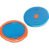 Set of 2 Table-Mates Small- Clear Emerald Green And Matt Orange