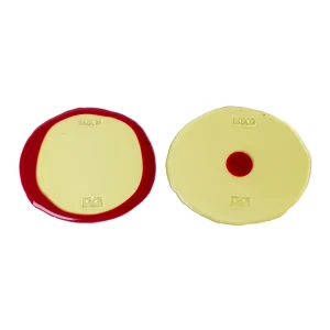 Set of 2 Table-Mates Small - Clear Yellow, Matt Cherry