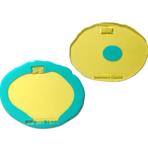 Set of 2 Table-Mates Small - Clear Yellow And Matt Turquoise