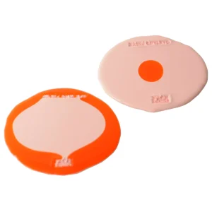Set of 2 Table-Mates Small - Matt Pink, Clear Orange