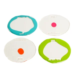 Set of 4 Table-Mates Small - Clear, Matt Lime, Fuchsia, Turquoise, Orange