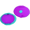 Set of 2 Table-Mates Small - Clear Purple, Matt Turquoise