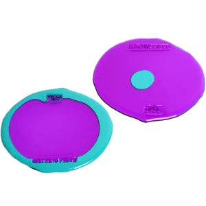 Set of 2 Table-Mates Small - Clear Purple, Matt Turquoise