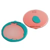 Set of 2 Table-Mates Small - Clear Rose Pink, Matt Turquoise