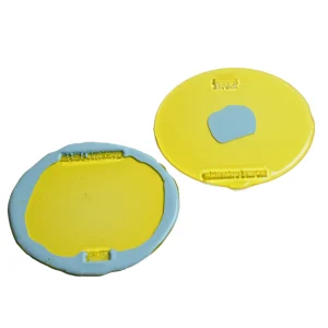 Set of 2 Table-Mates Small - Clear Yellow, Matt Light Blue