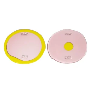 Set of 2 Table-Mates Small - Clear Antique Pink, Fluo Yellow