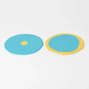 Set of 2 Table-Mates Small - Matt Turquoise, Pastel Yellow