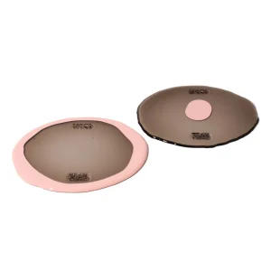 Set of 2 Table-Mates Small - Clear Fumè And Matt Salmon