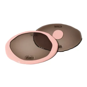 Set of 2 Table-Mates Small - Clear Fumè And Matt Salmon