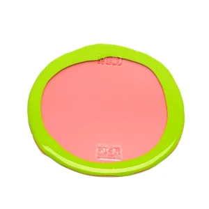 Set of 2 Table-Mates Small - Clear Light Fuchsia And Lime