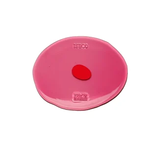 Set of 2 Table-Mates Small - Clear Fuchsia And Matt Coral Red