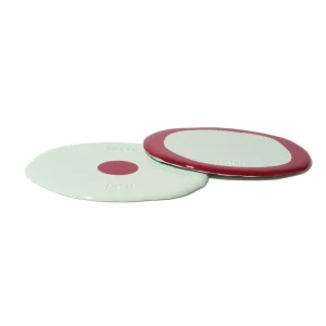 Set of 2 Table-Mates Small - Matt Aqua And Matt Cherry