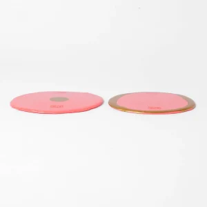Set of 2 Table-Mates Small - Matt Dark Salmon, Gold