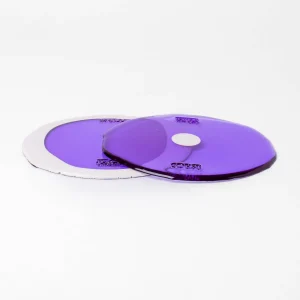 Set of 2 Table-Mates Small - Clear Purple, Matt Ivory