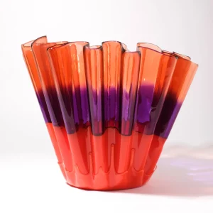Sfumati Vase - Clear Pink, Lilac, Matt Orange