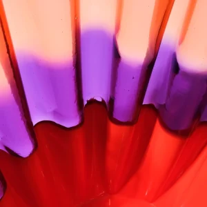 Sfumati Vase - Clear Pink, Lilac, Matt Orange