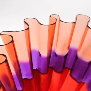 Sfumati Vase - Clear Pink, Lilac, Matt Orange