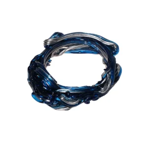 Spaghetti Bracelet - Silver, Clear Blue