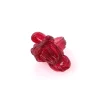 Spaghetti Ring - Clear Fuchsia 2