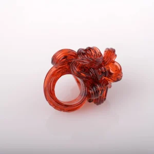 Spaghetti Ring - Clear Ruby