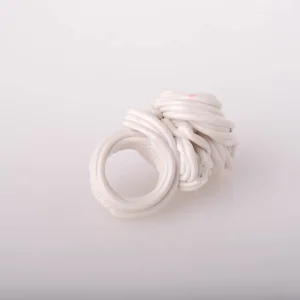 Spaghetti Ring - White