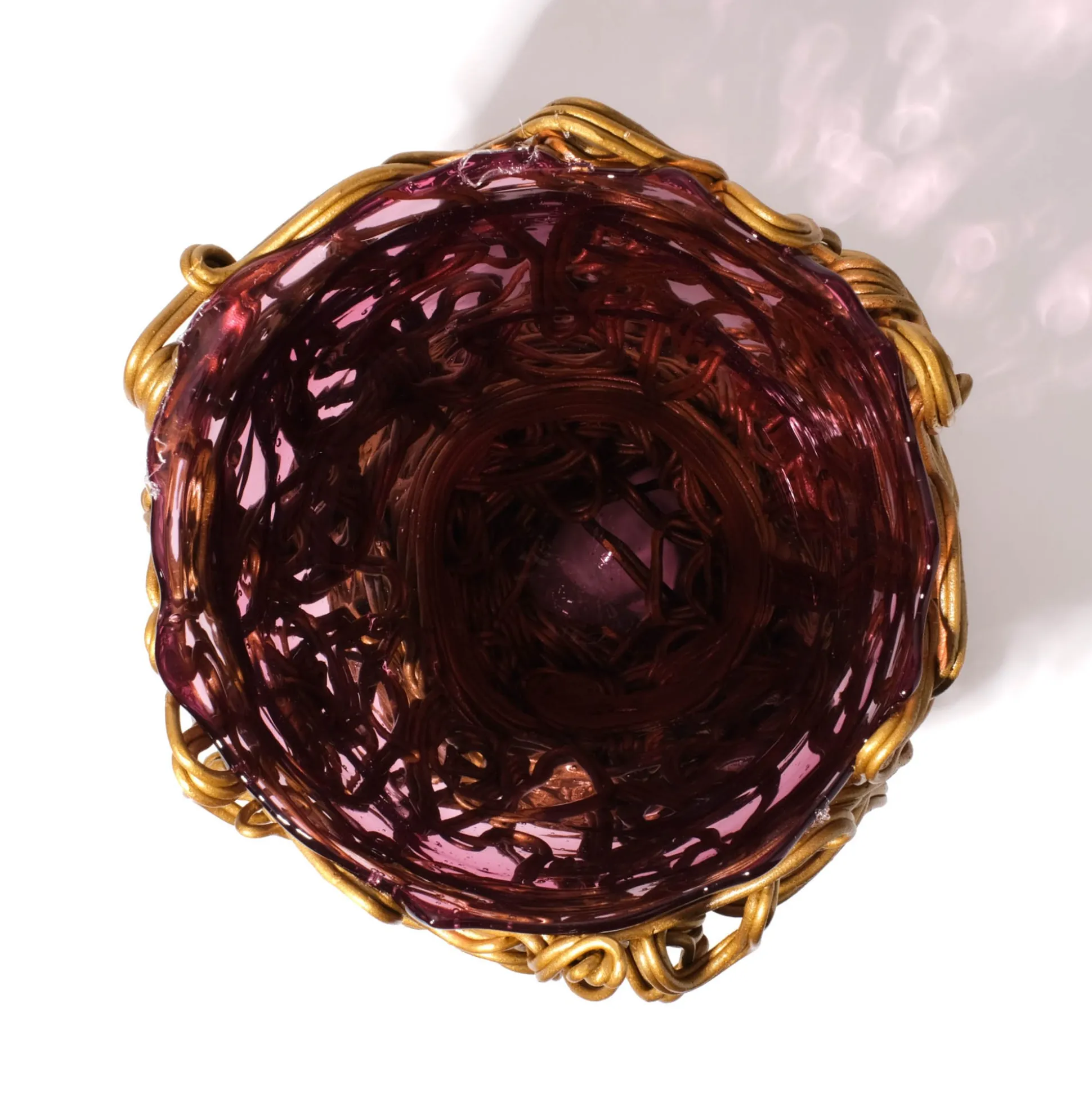 spaghetti_special_vase__c_4-2.webp Spaghetti Special Vase - Clear Light Fuchsia And Gold