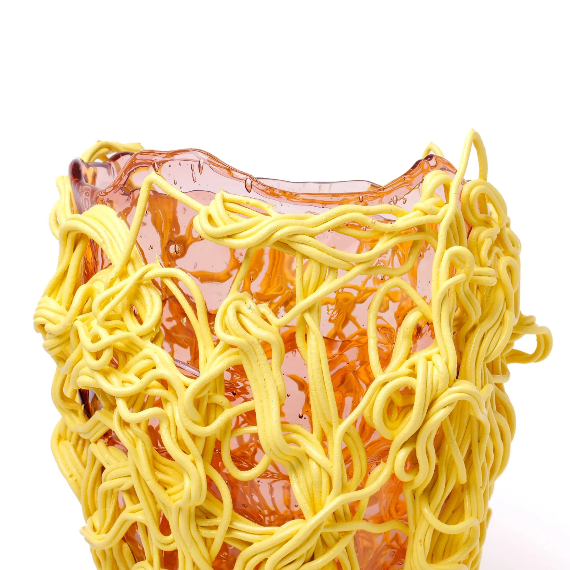 spaghetti_special_vase__c_4.webp Spaghetti Special Vase - Clear Antique Pink, Pastel Yellow