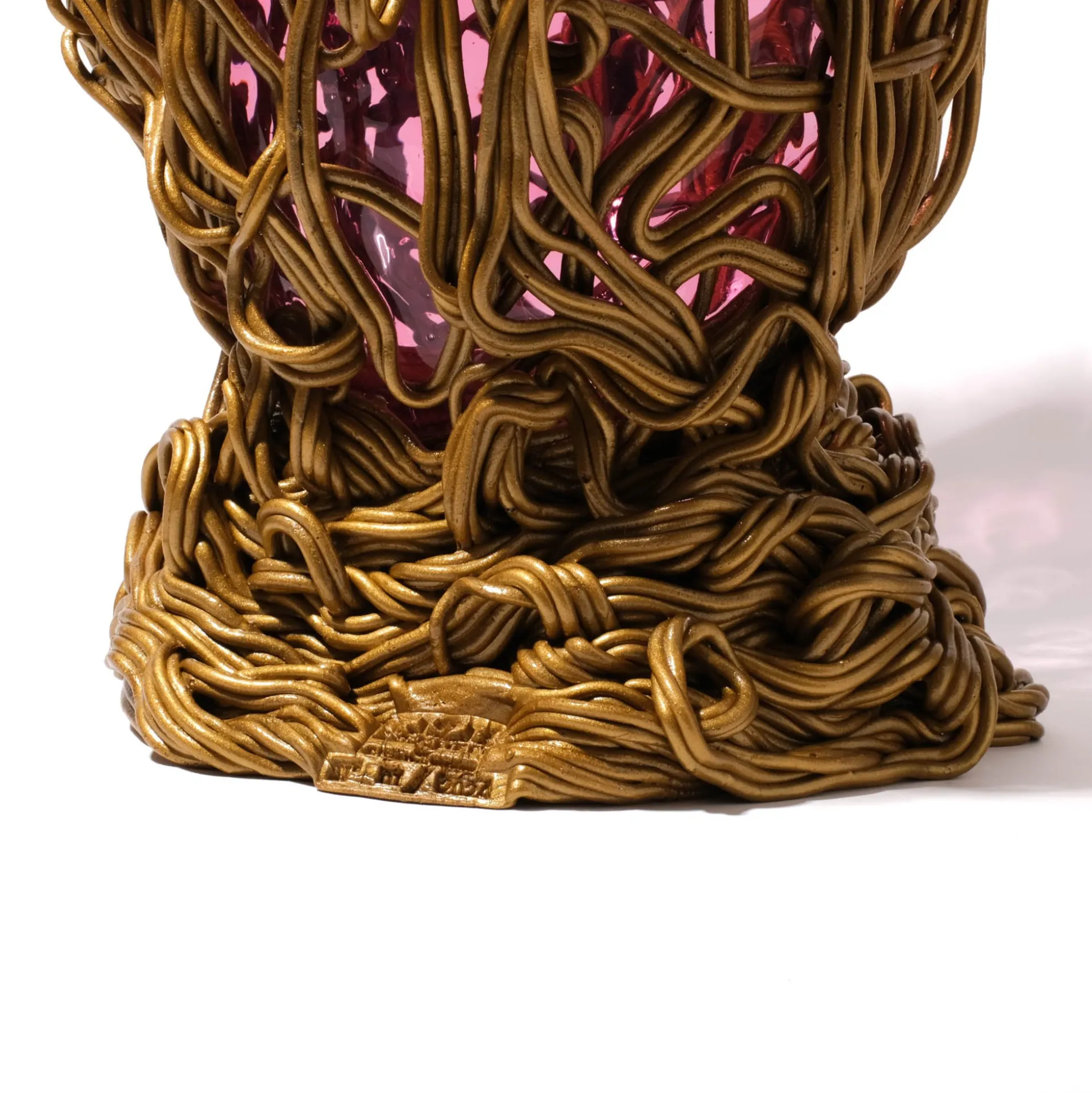 spaghetti_special_vase__c_5-2.webp Spaghetti Special Vase - Clear Light Fuchsia And Gold