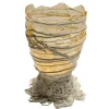 Spaghetti Vase - Clear And White