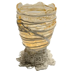Spaghetti Vase - Clear And White