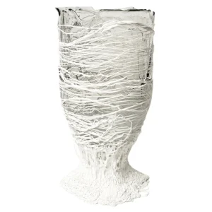 Spaghetti Vase - Clear And White