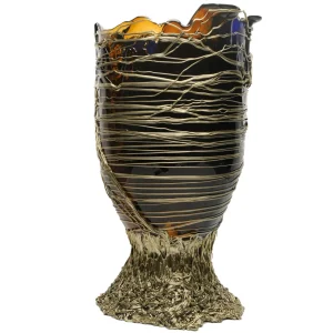 Spaghetti Vase Extra Colour - Clear Blue, Clear Brown, Bronze