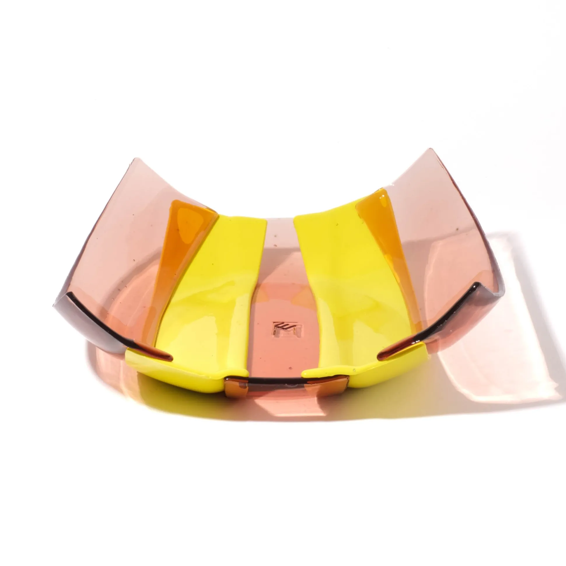 stripe_basket__clear_anti_2.webp Stripe Basket - Clear Antique Pink, Fluo Yellow