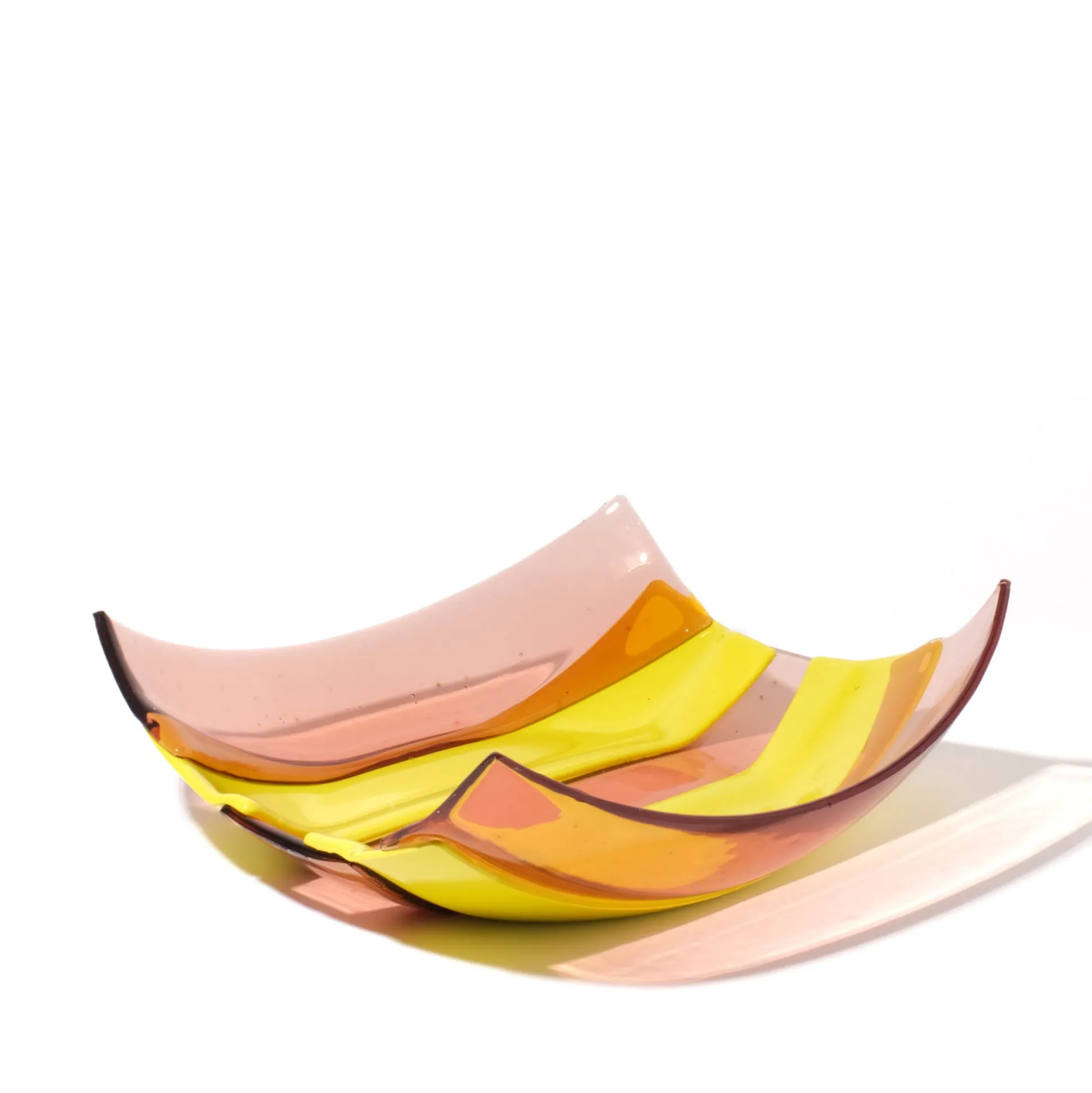 stripe_basket__clear_anti_3.webp Stripe Basket - Clear Antique Pink, Fluo Yellow